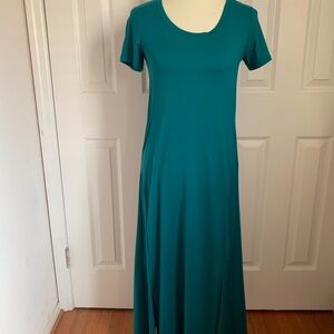 Cuddl Duds Teal Maxi Dress
